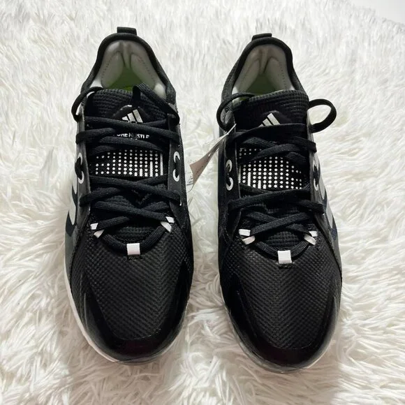 NEW ADIDAS SOFTBALL CLEATS WOMENS 7.5 PURE HUSTLE BLACK SILVER SPARKLE EG5634 - Picture 2 of 9